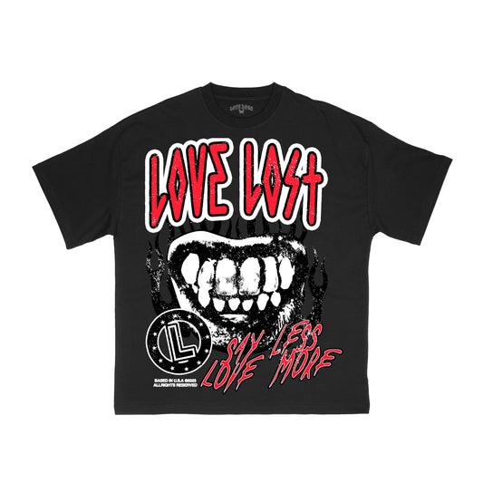 Love Lost Black "Say Less Love More" T-Shirt